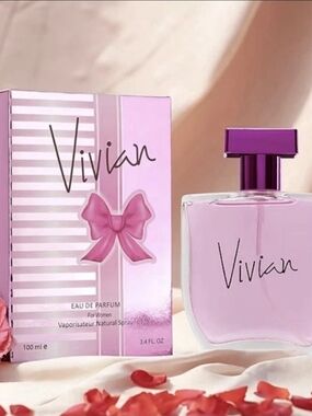 Vivian Pink Eau de Parfum - Pink Bottle & Box